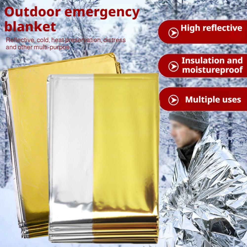 Emergency Mylar Tent - 저체온증 구조 응급처치 캠프용 포일 마일라