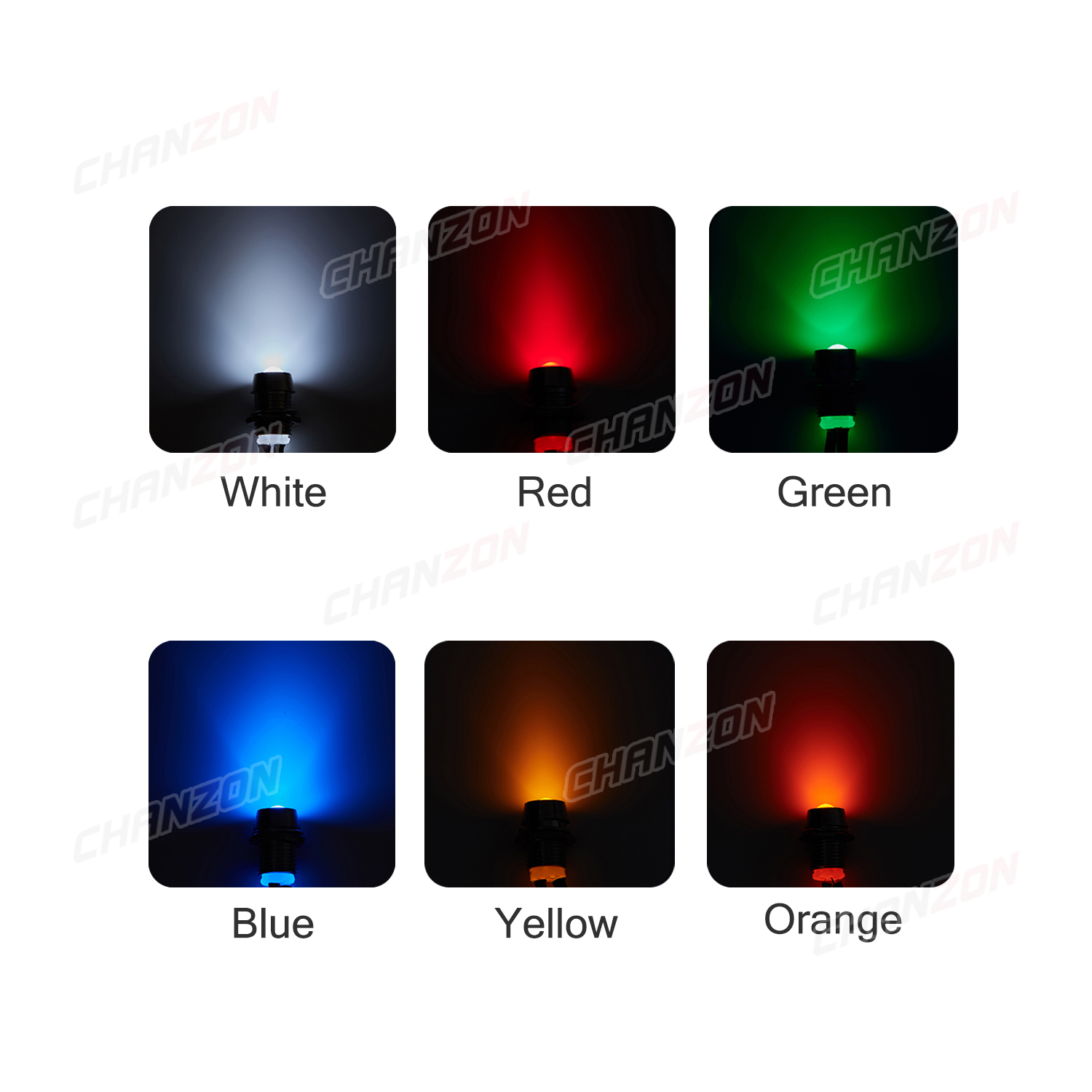 12V LED 8mm 표시기 흰색 빨간색 녹색 파란색  - Signal Panel Orange 리뷰 및 가격